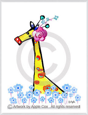 Onegiraffewithflower