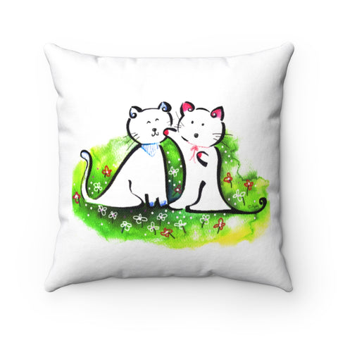 Spun Polyester Square Pillow Case - Have a good time