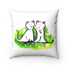 Spun Polyester Square Pillow Case - Have a good time