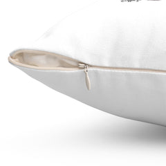 Spun Polyester Square Pillow Case - Santa coming