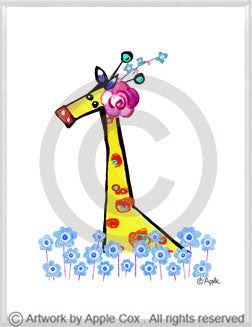 onegiraffwithflower