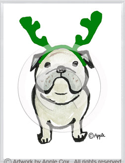 dogwithgreenreindeer